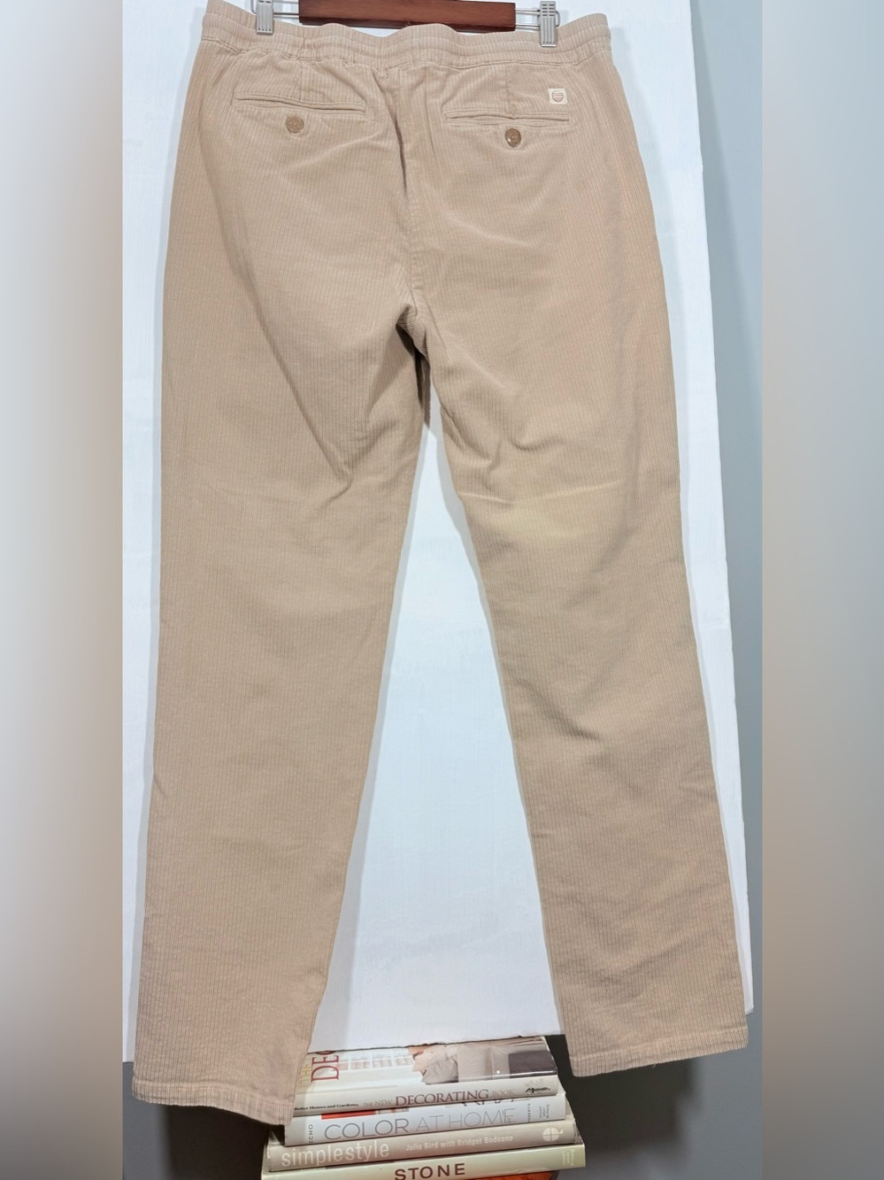 Marine Layer Men's Corduroy Drawstring Pants - Beige - Picture 5 of 13